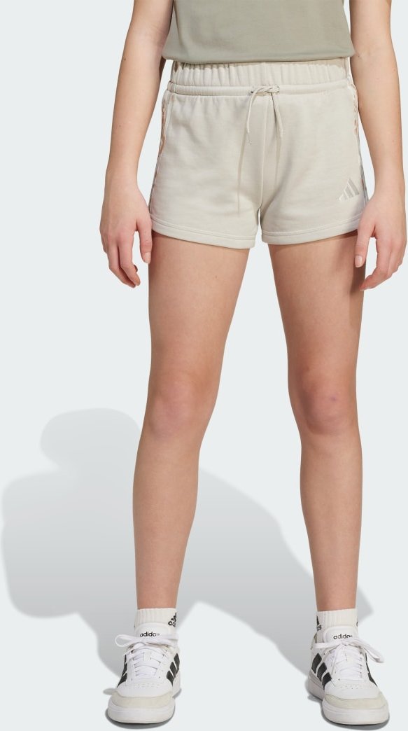 adidas Girls 3-Stripes Animal French Terry Shorts Kids