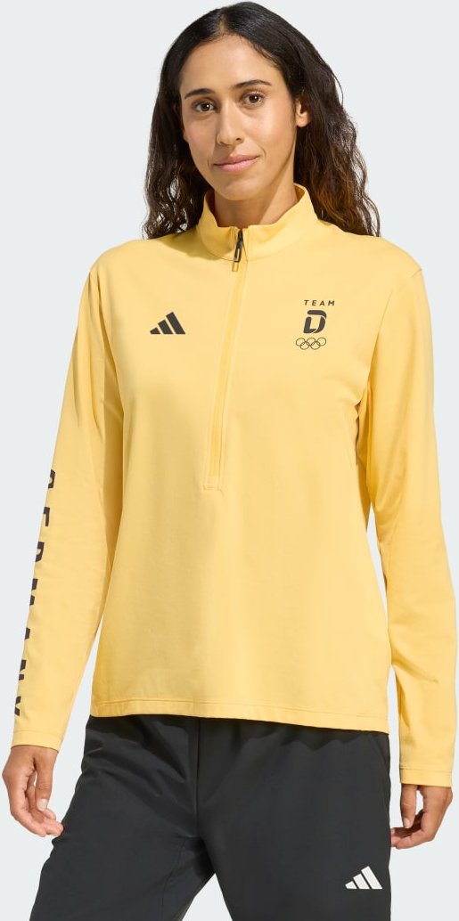 Team D Half-Zip leichtes Langarm-Shirt