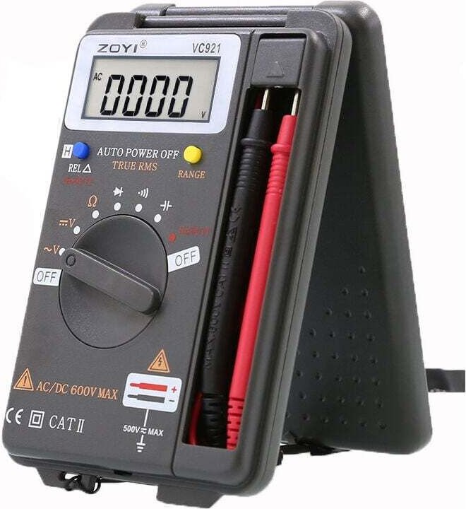Multimètre Numérique Portable Mini Testeur Volt Amp Ohm Résistance 4000 Comptes
