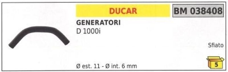 DUCAR Generator Entlüftungsschlauch D 1000i 038408