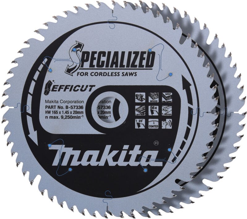 Makita B-57336-2 EFFICUT Sägeblatt 165x20x56Z