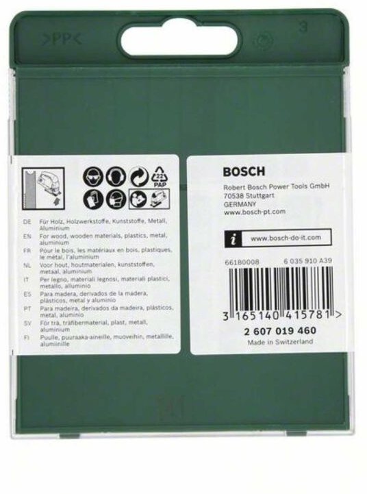 10-teilige Sägeblattkassette Holz/Metall/Kunststoff (U-Schaft) - Bosch