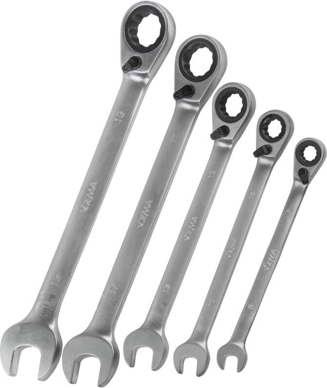 Maul-Ringratschenschlüssel Set 5tlg. Gabelschlüssel Maulschlüssel Ratsche