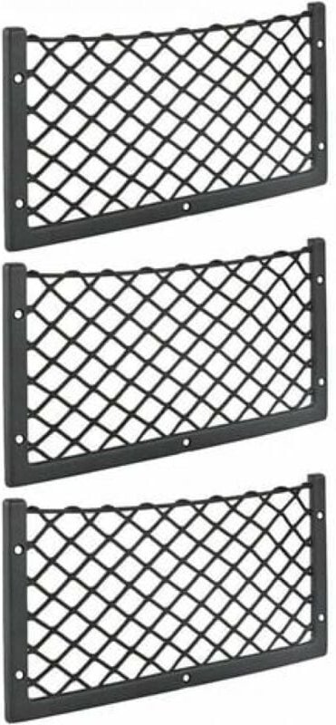 3-teiliges Auto-Aufbewahrungsnetz, 36 x 18 cm, hochelastisches Maschennetz, Gepäck- und Zeitschriften-Aufbewahrungsnetz,...