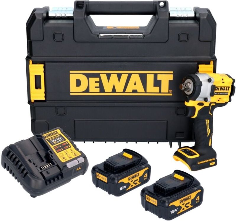 DeWalt DCF 921 M2T Akku Schlagschrauber 18 V 400 Nm 1/2" Brushless + 2x Akku 4,0 Ah + Ladegerät + TSTAK