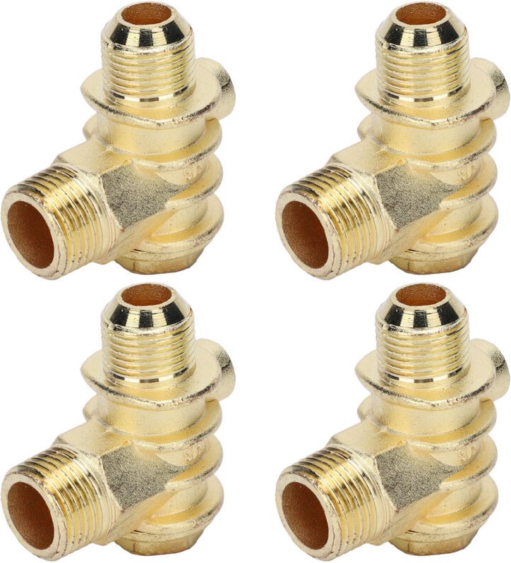 4-teiliges Rückschlagventil-Werkzeugset für Luftkompressoren, pneumatisches Zubehör, Metallrohr aus Zinklegierung, Einwe...