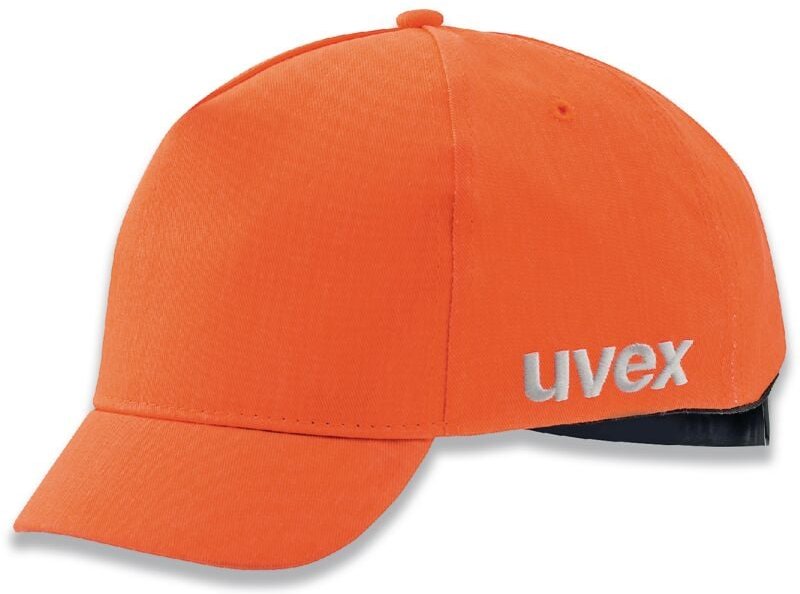 Uvex U-Cap Sport Hi-Viz Anstoßkappe - Kurzer Schirm - Warnorange - 60-63 cm: 60-63 cm