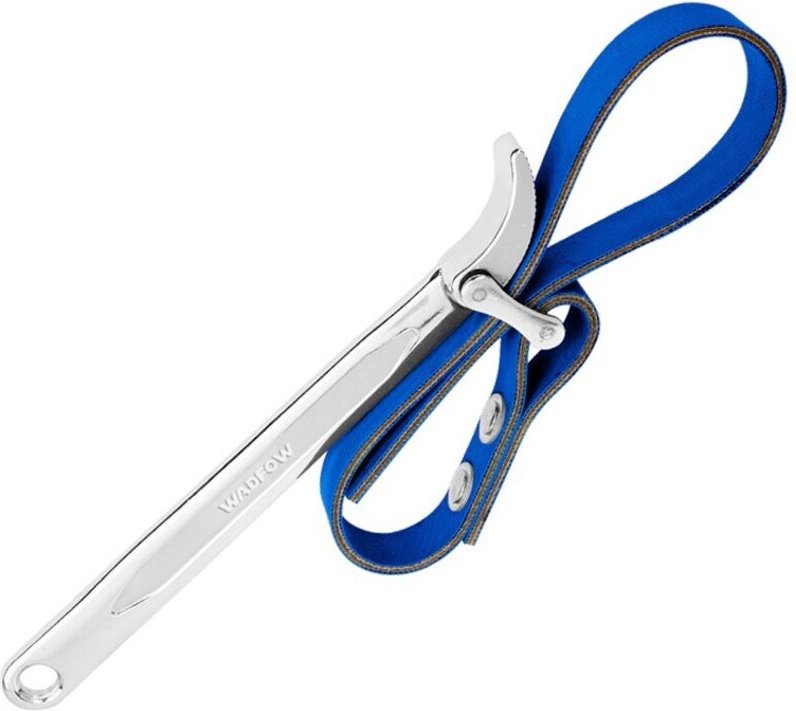 WADFOW Bandschlüssel 280 mm, 9'' Band, Durchmesser 30-120 mm, geschmiedeter Griff, verchromt