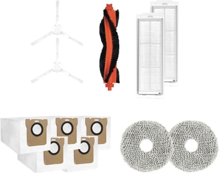 Ersatzzubehör für Omni M30 PRO/C107 Roboter-Staubsauger, Teile, seitliche Hauptbürste, Filter, Staubbeutel