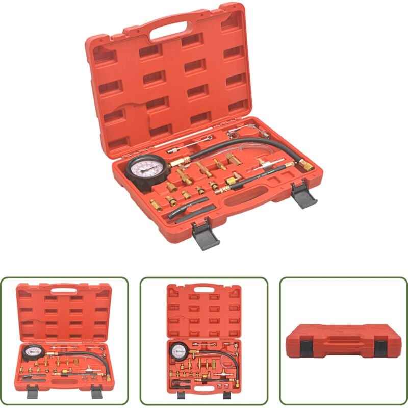 vidaXL Einspritzdruckprüfer - Kraftstoff-Einspritzdruck-Prüfer-Set