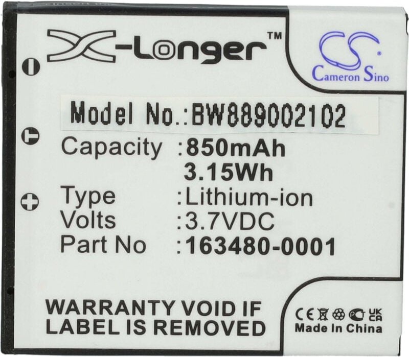 Vhbw - Akku kompatibel mit Lxe 8670, 8650, LX34L1-G Barcodescanner pos (850 mAh, 3,7 v, Li-Ion)
