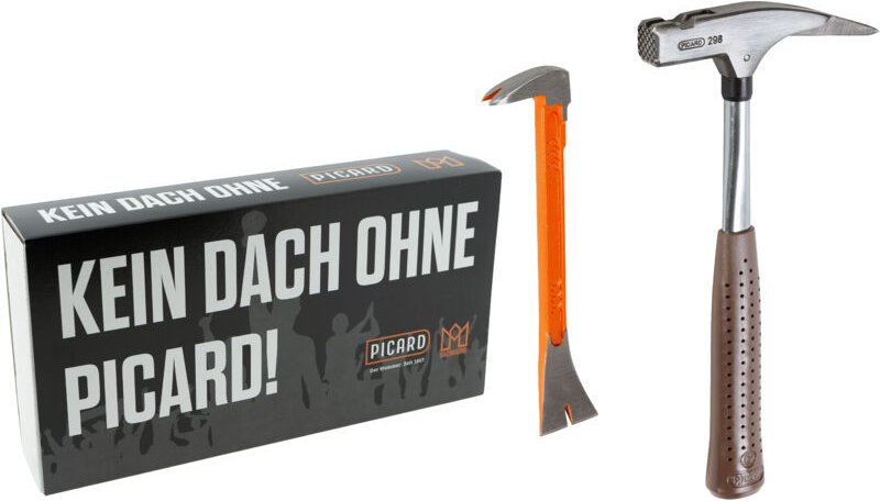 Dachkrone Set 2 – Picard Latthammer Nr. 298 geraut & BlackGiant Utility Bar 250 mm