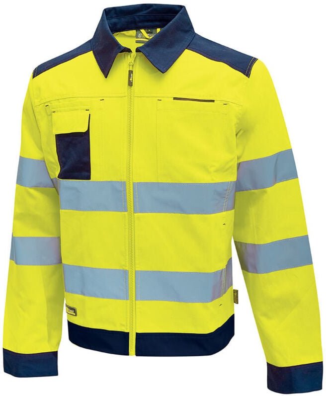 Hochsichtbare Arbeitsjacke GLEAM – Neon Gelb L