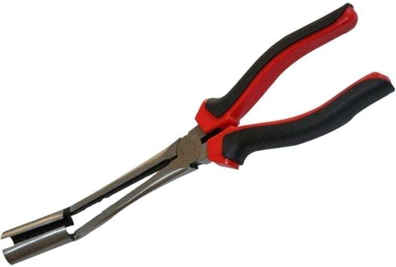 Pince À Long Bec Pour Bougies D'Allumage Automobile Extraction Câbles Haute Tension Acier Carbone 280Mm