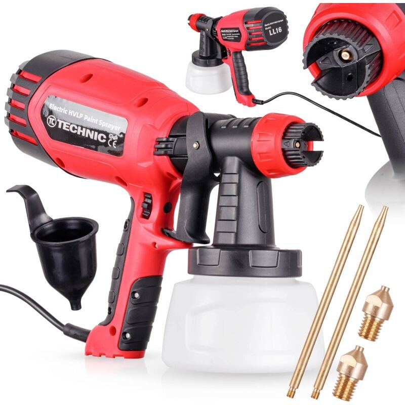Elektrische Farbpistole 3 Düsen 1,5 1,8 2,0 Mm 600ml Malerei