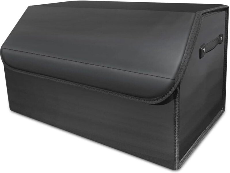 Rutschfester Kofferraum-Organizer, faltbare Premium-Kofferraumtasche mit Deckel, Kofferraum-Organizer mit robustem Griff...