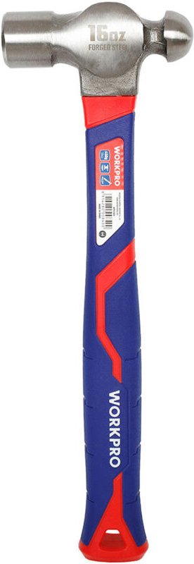 450g Kugelhammer mit Fiberglasgriff Workpro