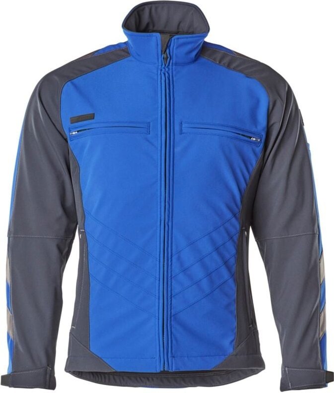 Softshell-Jacke unique Dresden 12002-149 Gr. m kornblau/schwarzblau - Mascot