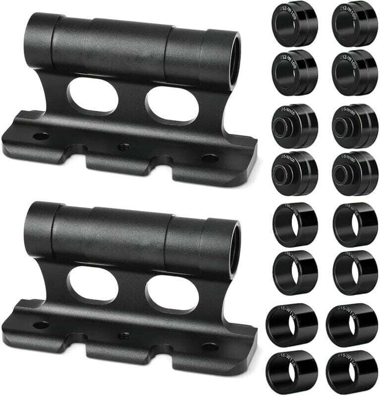 Set aus 2 Fahrradgabelhalterungen aus Aluminiumlegierung für Autos und Fahrräder, Schnellspann-Gabelhalter