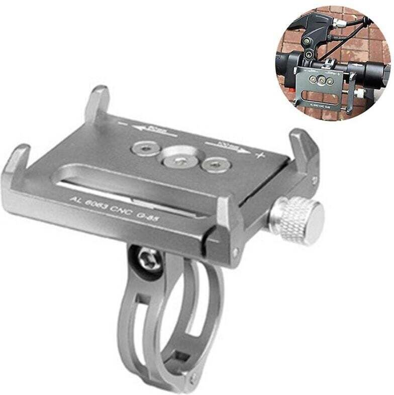 Handyhalterung für Fahrräder, Handyhalterung für Mountainbike-Lenker und -Vorbau. Verstellbare Handyhalterung aus Alumin...