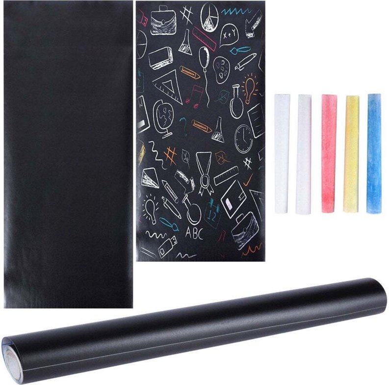 Self adhesive chalkboard - perfect for walls cupboards and refrigerators