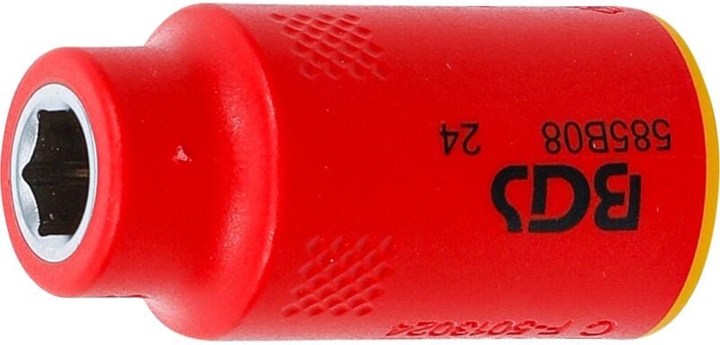 BGS 35870 VDE-Steckschlüssel-Einsatz Sechskant, An trieb Innenvierkant 10 mm (3/8"), SW 8 mm