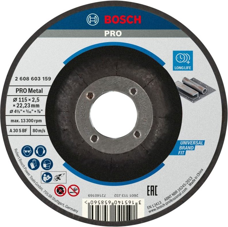 Pro Metal Trennscheibe 115 x 2,5 x 22,23 mm - 2608603159 - Bosch