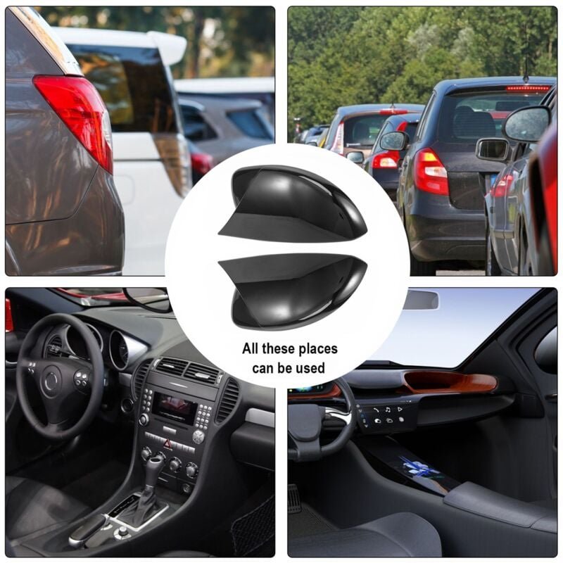 für 2009-2018 Schwarze TüR SeitenflüGel RüCkspiegel Ochsenhorn Abdeckkappe AutozubehöR