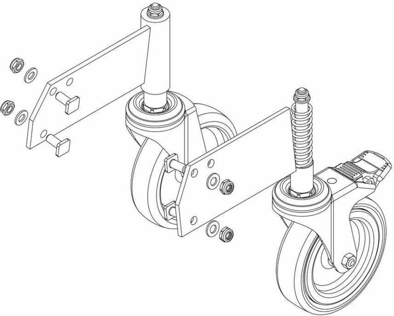 MUNK Rollensatz für Plattformleitern
