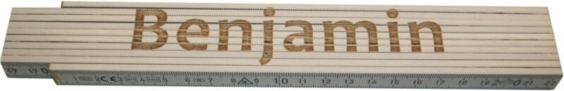 Zollstock Benjamin 2 m weiß Zollstock