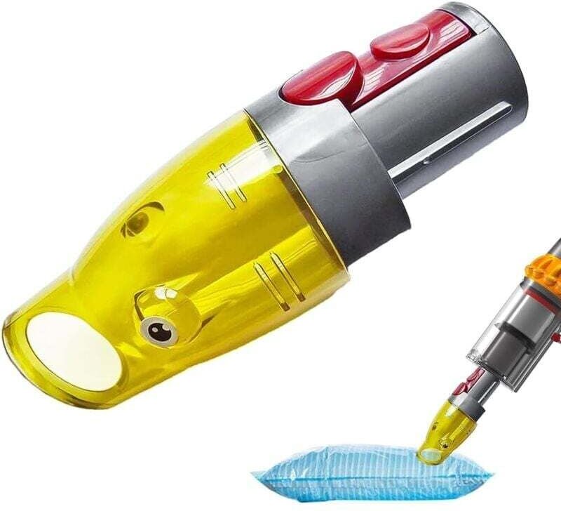 Zubehör für Dyson Staubsauger, Staubsaugeradapter, Saugkopf mit Staubsaugerbeutel, Luftdüse für Dyson V7, V8, V10 und V1...