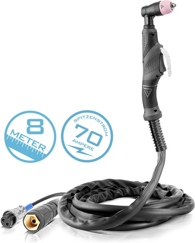 Stahlwerk - Plasmaschneidbrenner AG-60 / SG-55 Schlauchpaket 8 Meter bis 70A