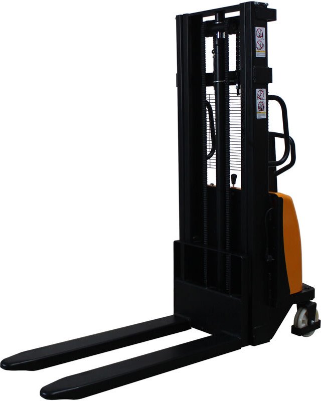 qteck Semi-Elektrischer Hochhubwagen HSE-Serie 1150mm Gabellänge Nylon/Tandem 1500kg Tragkraft 2500mm Hubhöhe