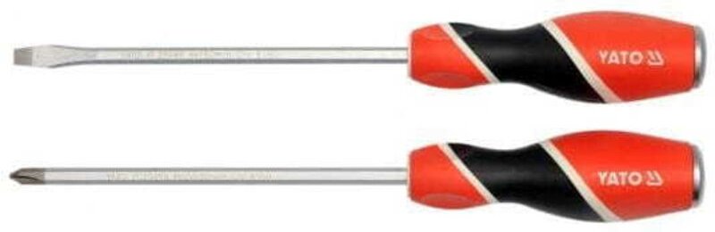 YATO SCHRAUBENDREHER SET 2 tlg. FLACH + KREUZ 25998