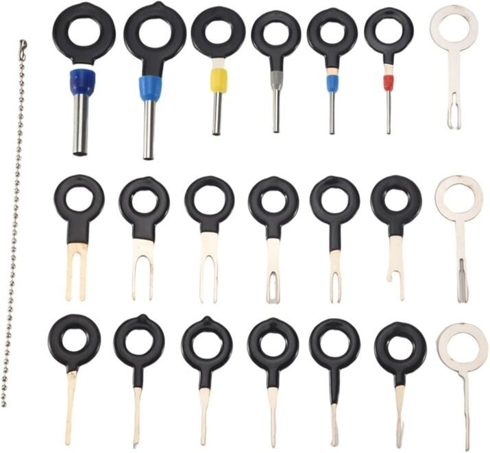 Tlily - 21 Stücke Terminals Entfernungs Schlüssel Werkzeug Set, Auto Elektrische Verdrahtung Crimp Verbinder Pin Auszieh...
