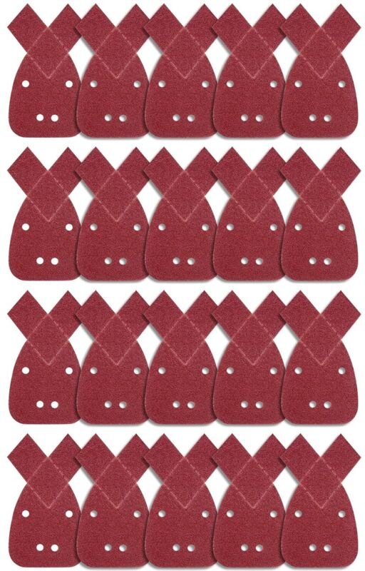 20 Stück Dreieck-Schleifblätter, Schleifblätter, Körnung 40, Maus-Schleifblatt, Schleifpapier für Detail-Handschleifer