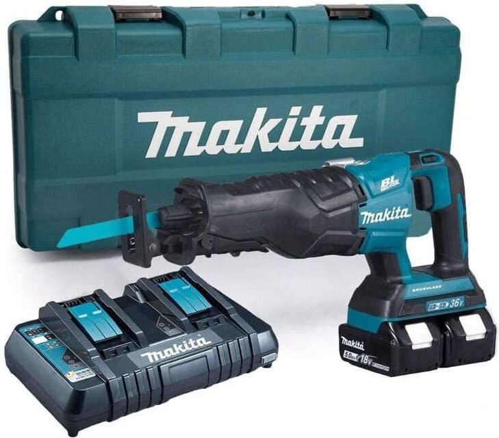 Makita - Säbelsäge 36V lxt (2x5,0 Ah) in Kunststoffkoffer DJR360ZK