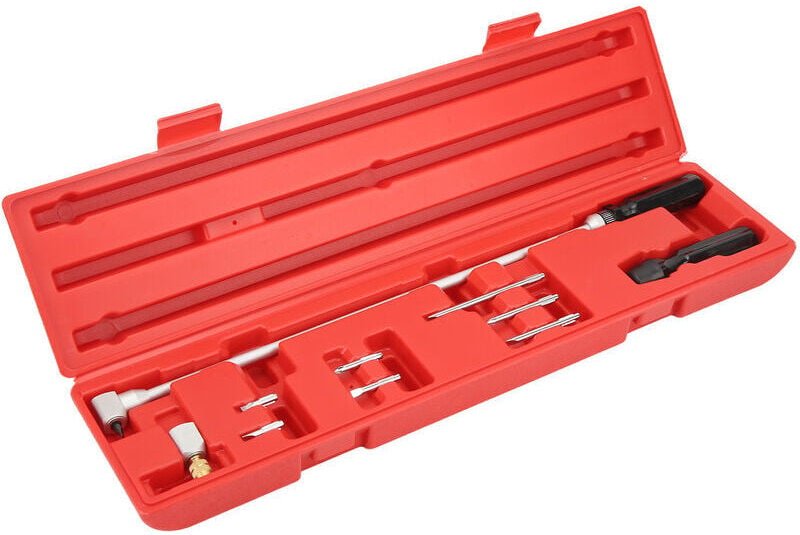 XVX Vergaser-Einstellwerkzeug, 10-teiliges Vergaser-Einstellset mit 90-Grad-Winkelschraubendrehern, Vergaser-Einstellwer...