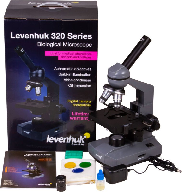 Levenhuk - Monokulares biologisches Mikroskop 320 plus