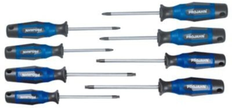 Projahn Schraubendreher Satz 8-tlg. (PH+PZ+Torx)