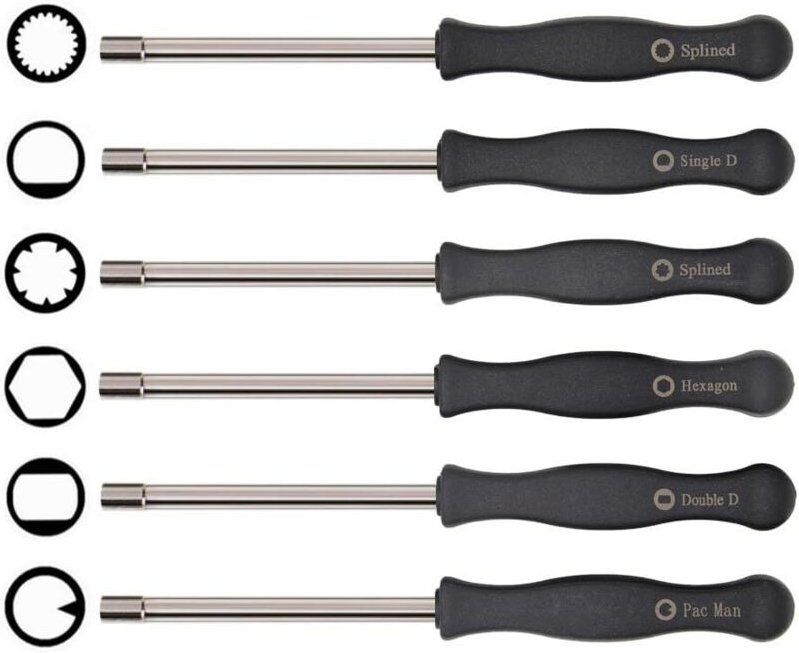 Schraubendreher-Set für Vergaser, Einstellwerkzeug, 6 Stück, passend für Husqvarna 125 135 136 137 141 141 235 235e 236 ...