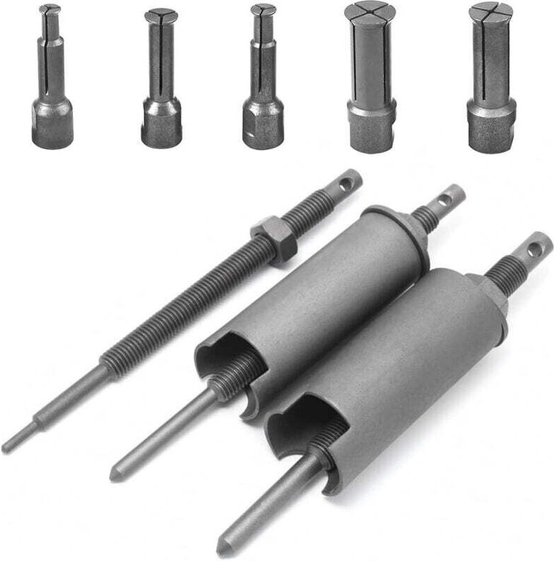 Un jeu d'extracteurs de roulements, comprenant un extracteur de roulement intérieur, équipé de 5 tailles de pinces ouver...