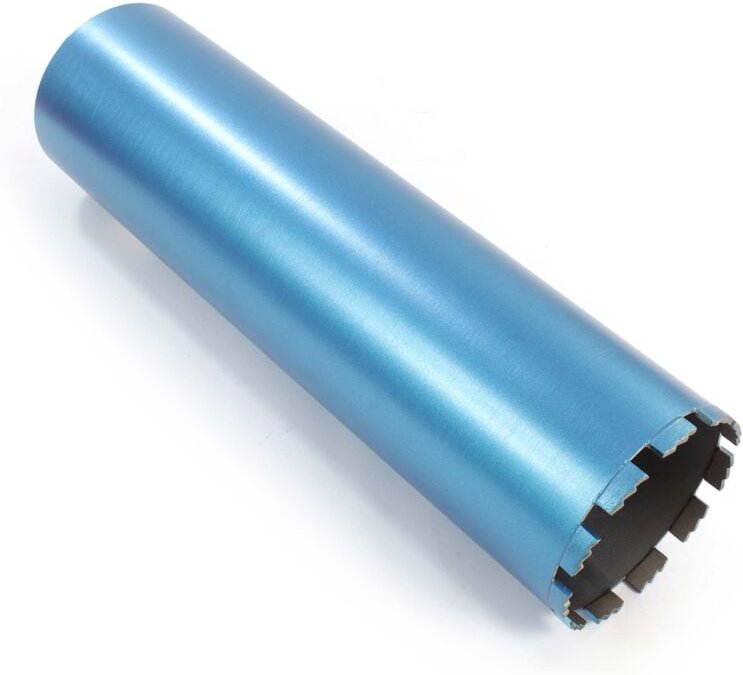 Diamantbohrkrone Typ 1 (Shark) ø 132 mm, Bohrkrone 450 mm, 1¼ unc Nassbohrkrone, Diamantbohrer für Beton, Stein, Granit ...