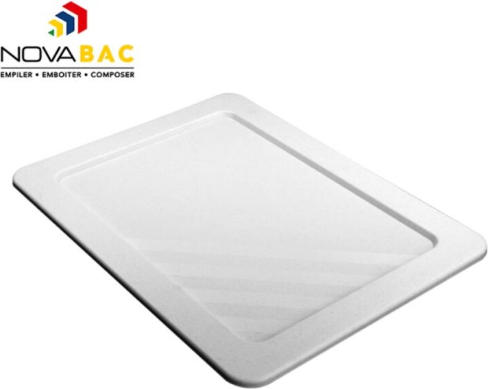 Transparenter Deckel für 30l Stapelbehälter Schwarz