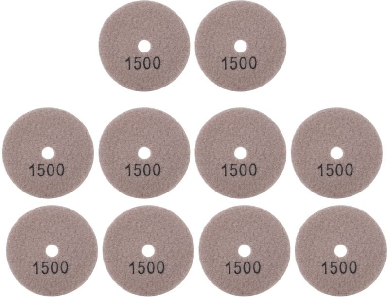Diamant-Polierpads, Tragbares Diamant-10-teiliges Schleifscheiben-Pad, 1500 Mesh für Steinkeramik - Ej.life