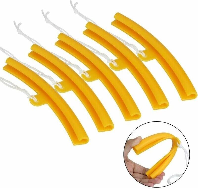 Felgenschutz, Felgenschutz für Motorrad, Auto, Fahrrad, Reifenmontage (x 5) (Farbe: Orange)