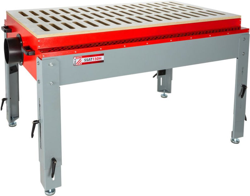 Holz-Schleifstaubabsaugtisch SSAT150H höhenverstellbar Werkbank - Holzmann