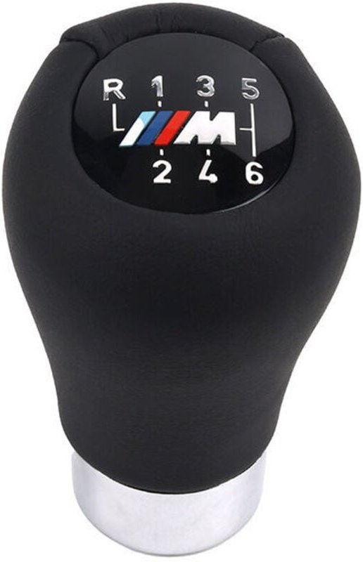 6-Gang-Leder-Sportschaltknauf 3er E46 5er E60 E61 LCI 6er E63 E64 LCI X3 F25 X4 F26