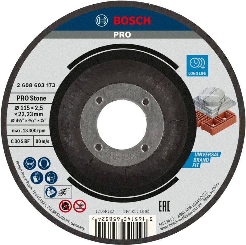 Bosch PRO Stone Trennscheibe, 115 x 2,5 x 22,23 mm