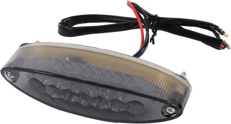 KIMISS Rücklicht, 28 LED 3-adrig Motorrad ATV Rauchlampe Bremslicht Kennzeichen Rücklicht (Rot).